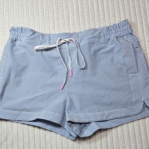 Vineyard Vines Blue and White Striped Athletic Shorts